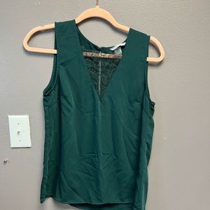 Emerald green dress tank